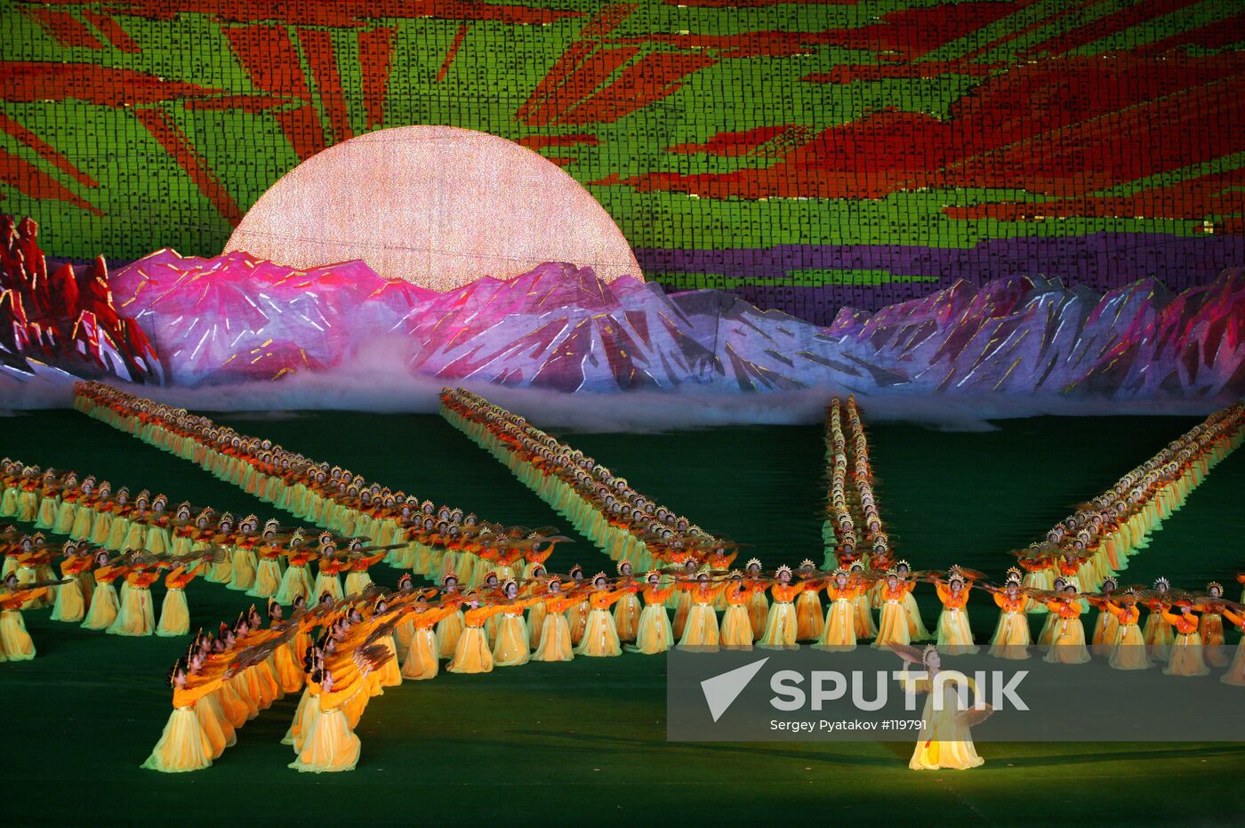 ARIRANK PAGEANT  PERFORMANCE PYONGYANG NORTH KOREA DPRK