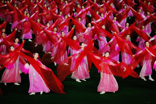  ARIRANK PAGEANT  PERFORMANCE PYONGYANG NORTH KOREA DPRK