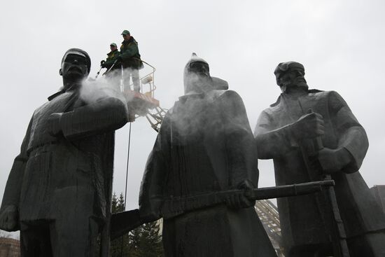 Clean-up days in Russian cities