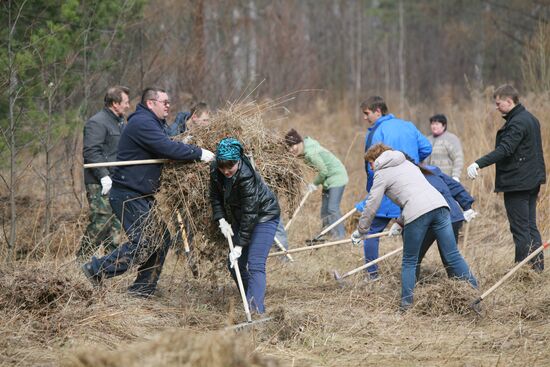 Clean-up days in Russian cities