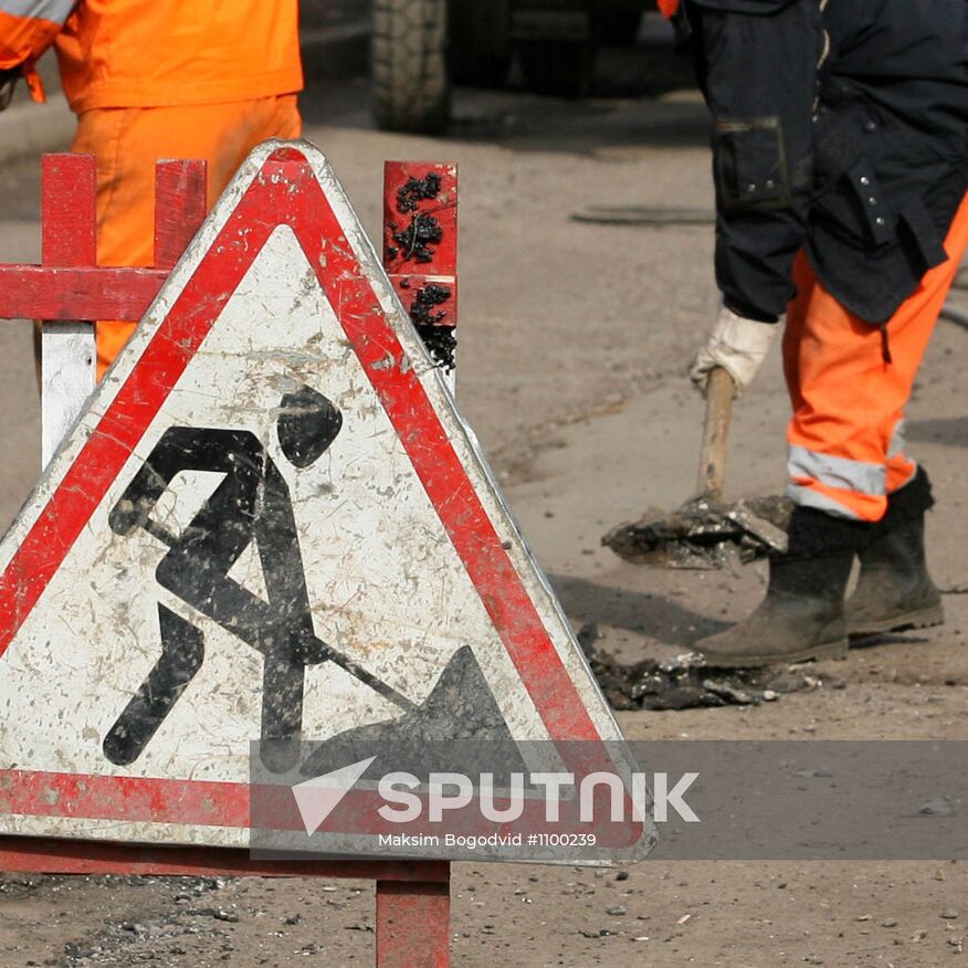 Spring road repairs