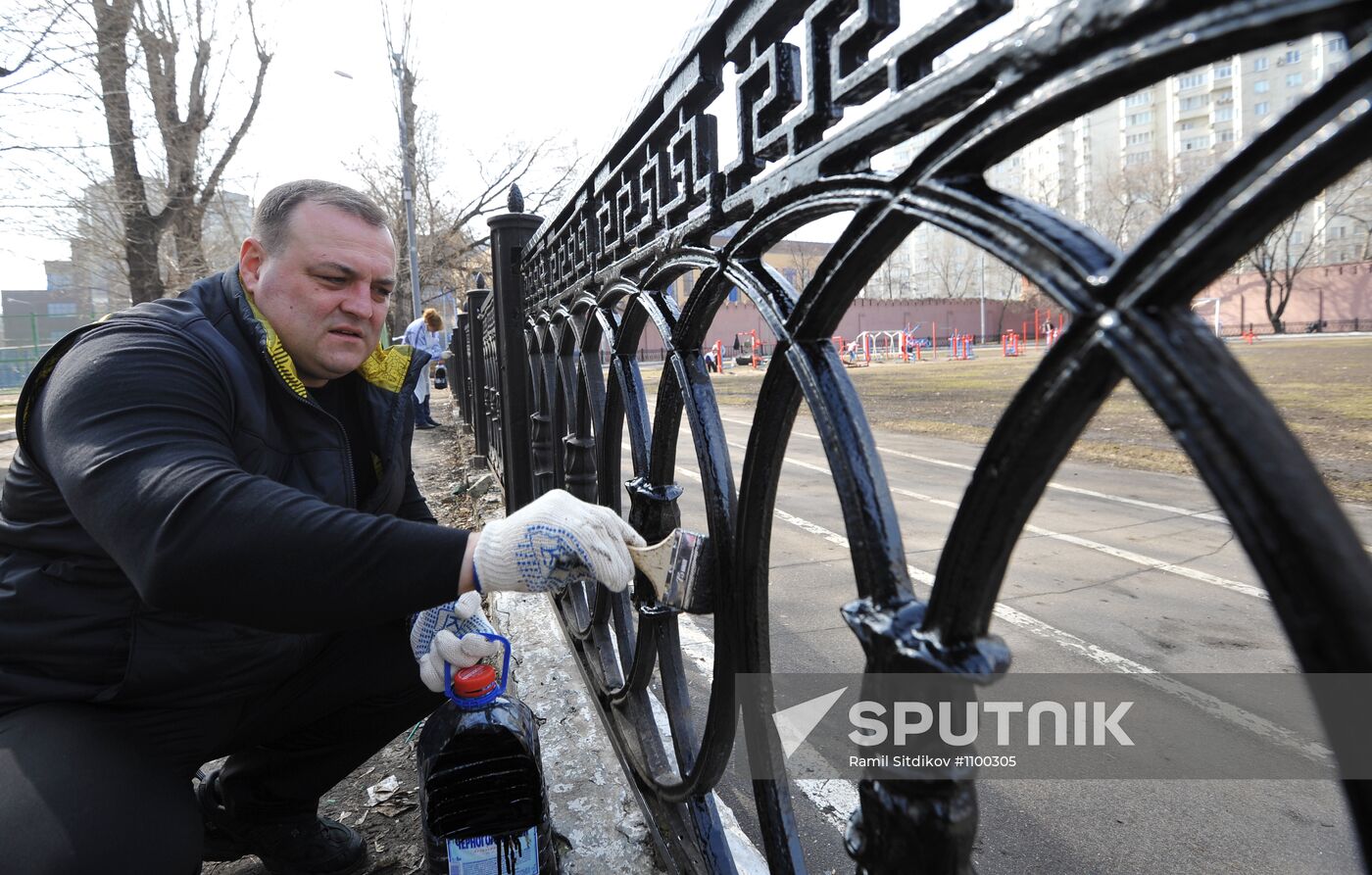 Moscow clean-up day