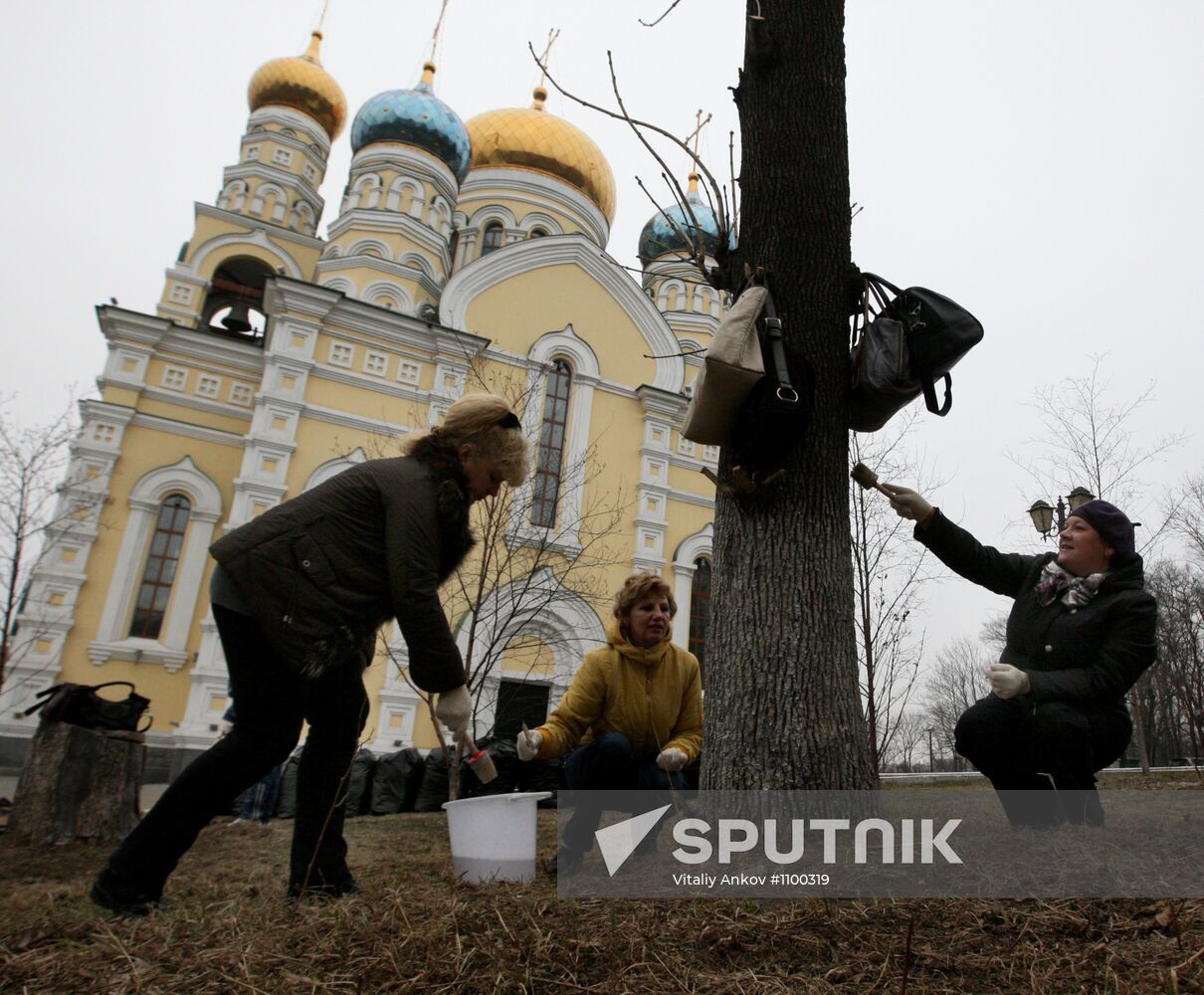 Clean-up days in Russian cities