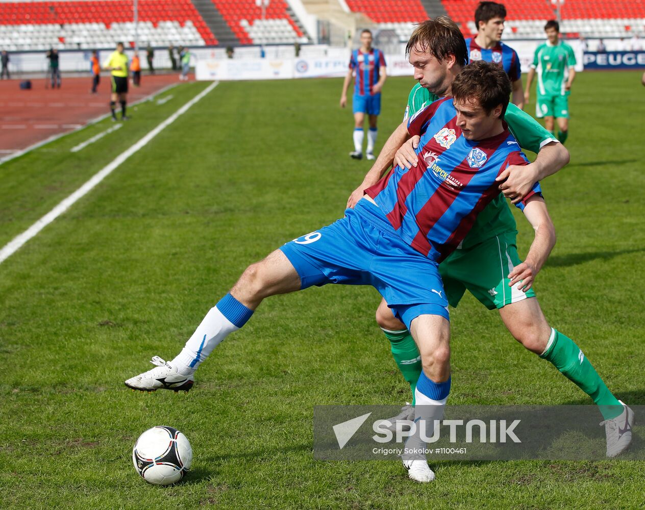 Football. RFPL. Match "Volga" - "Tom"