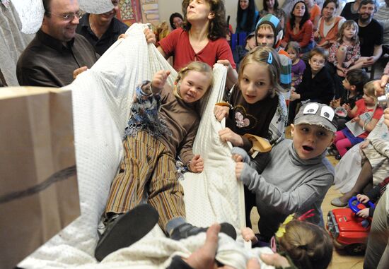 Theatrical play at Center of Curative Pedagogics studio