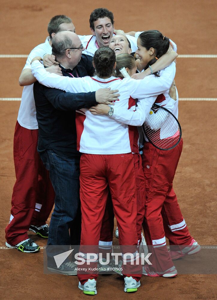 2012 Fed Cup World Group. Russia vs. Serbia. Day 2