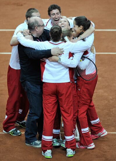 2012 Fed Cup World Group. Russia vs. Serbia. Day 2