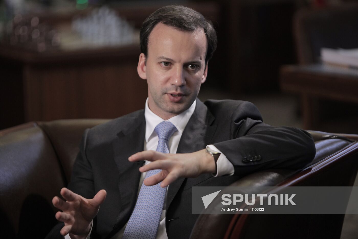 Russian Presidential Aide Arkady Dvorkovich gives interview