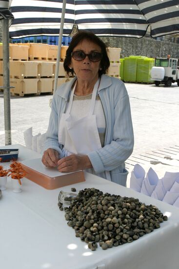 Seafood sales in San Sebastian