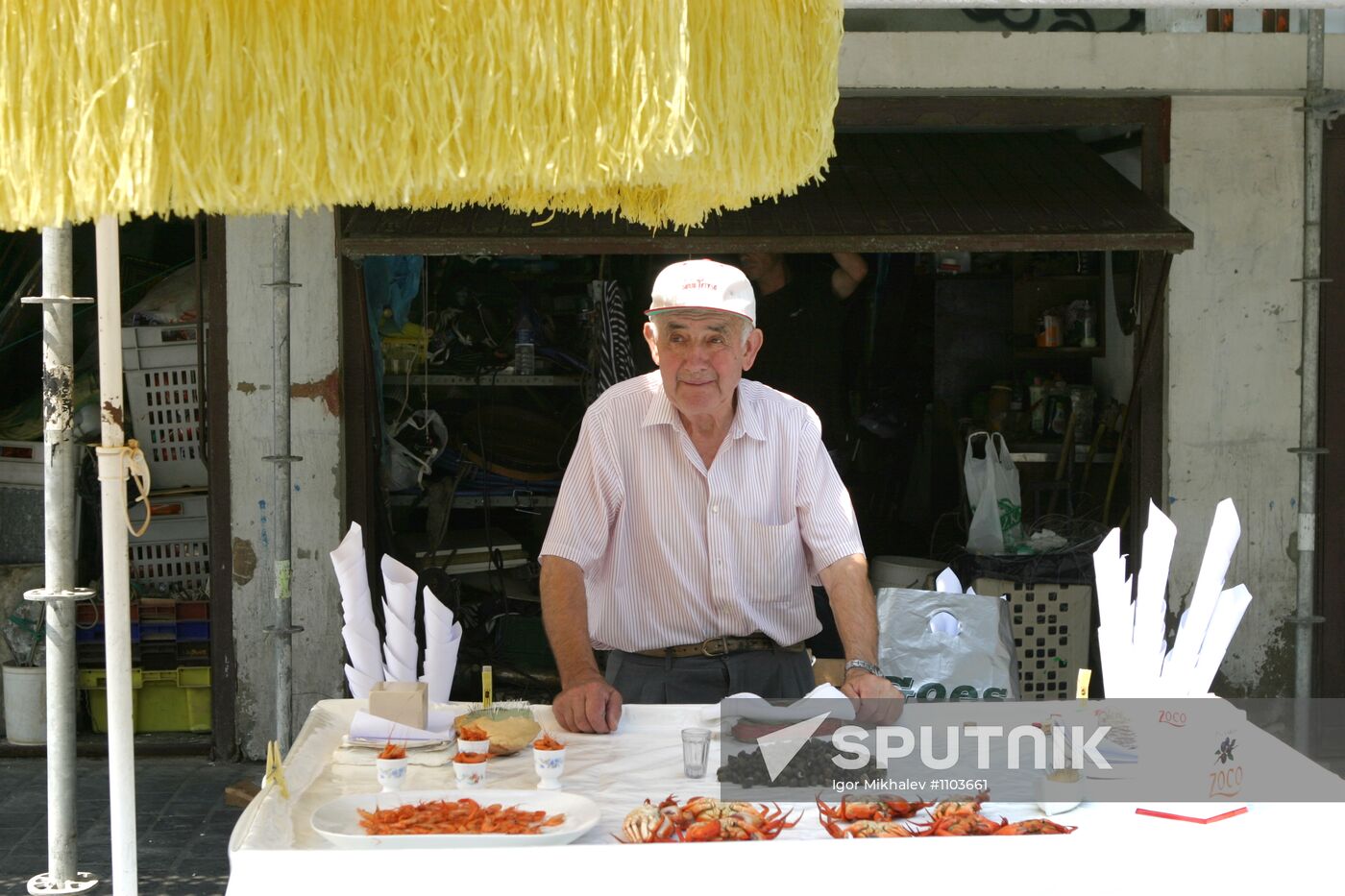 Seafood sales in San Sebastian