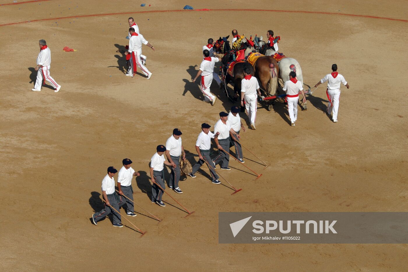 Annual San Fermin festival in Pamplona, Spain