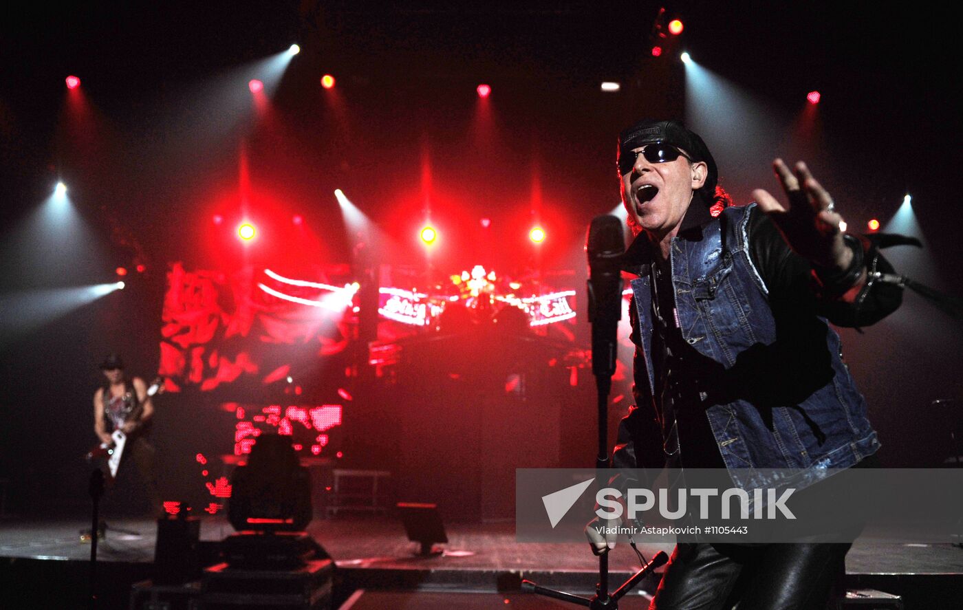 Concert by the Scorpions in Moscow