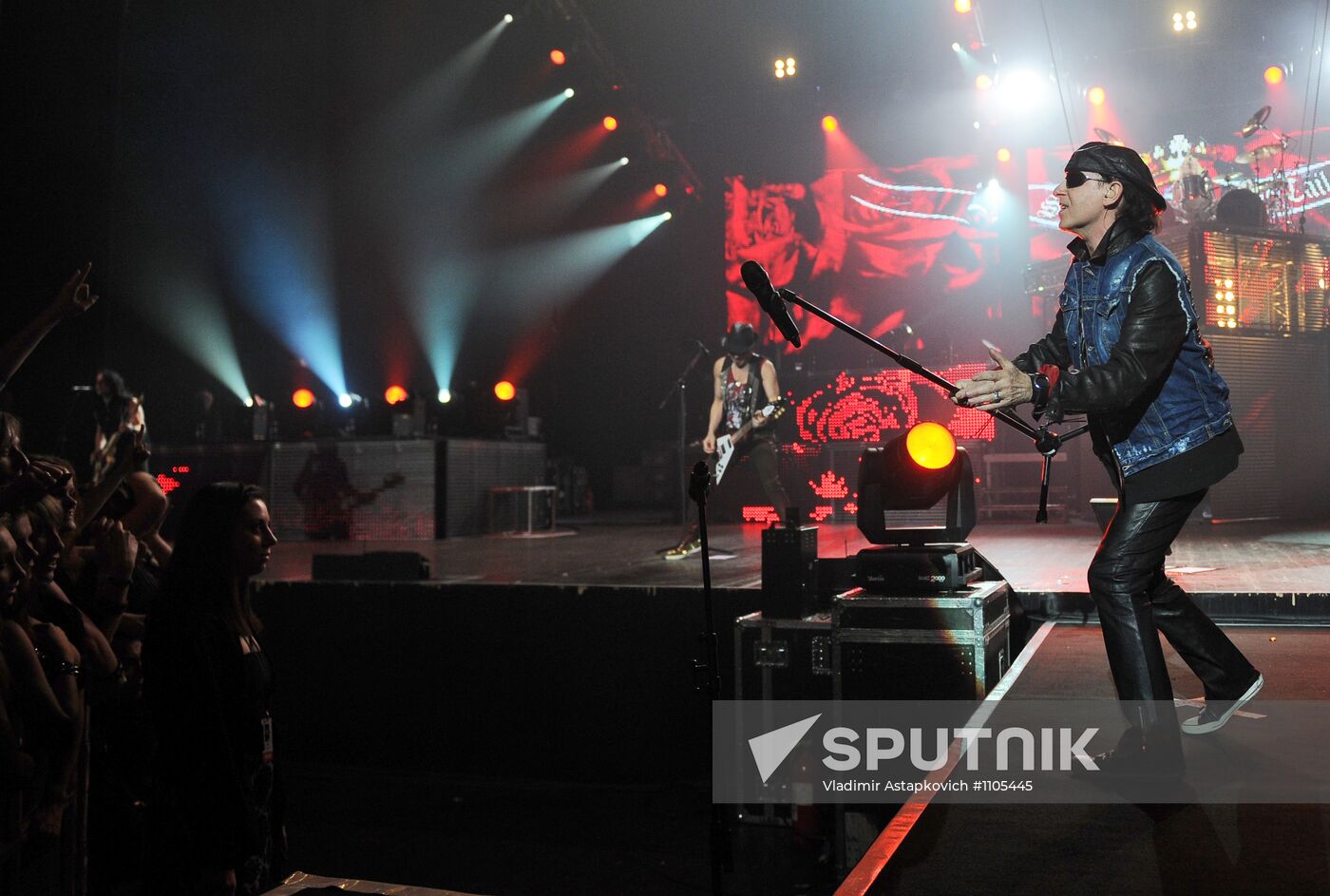 Concert by the Scorpions in Moscow