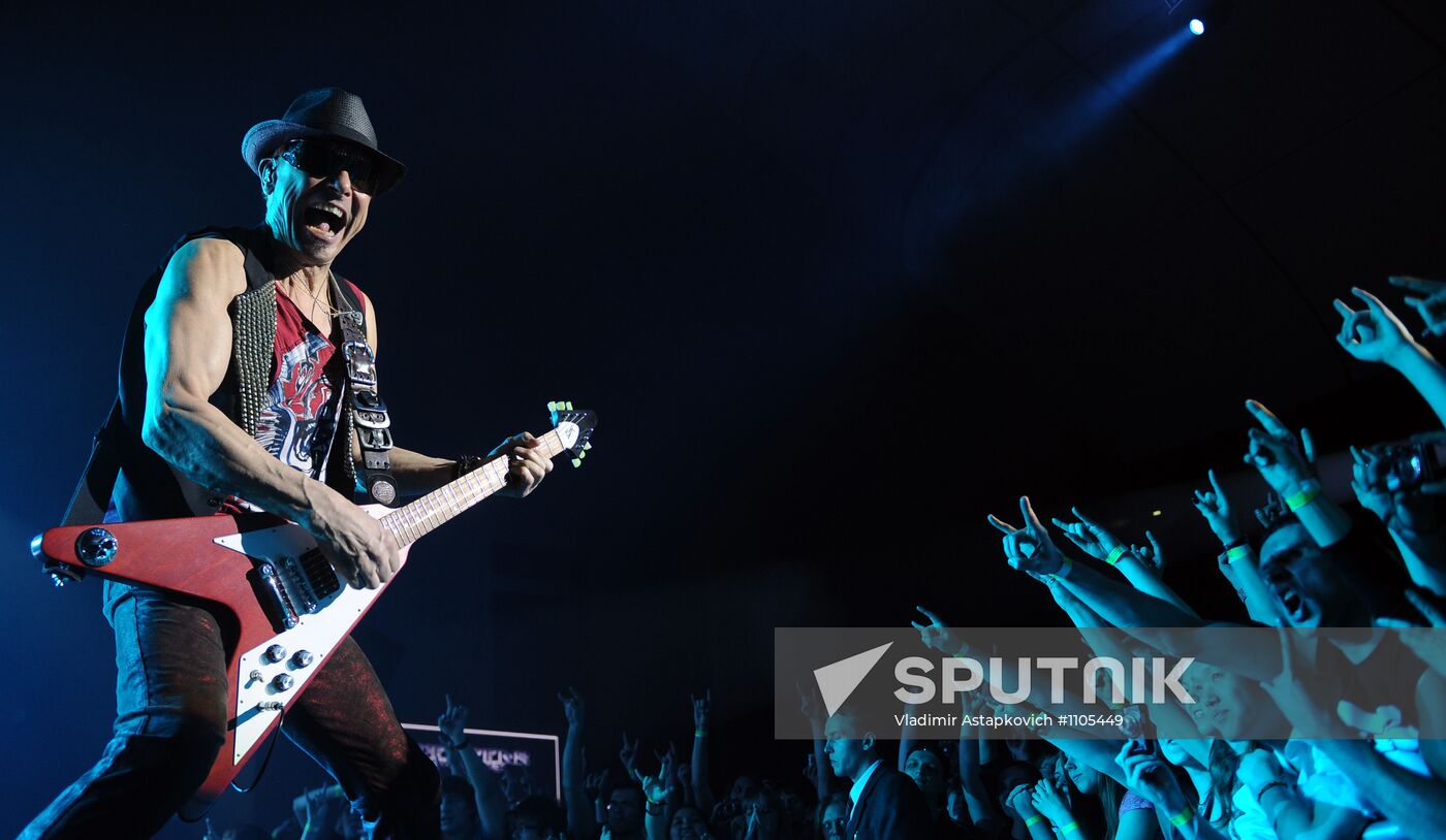 Concert by the Scorpions in Moscow