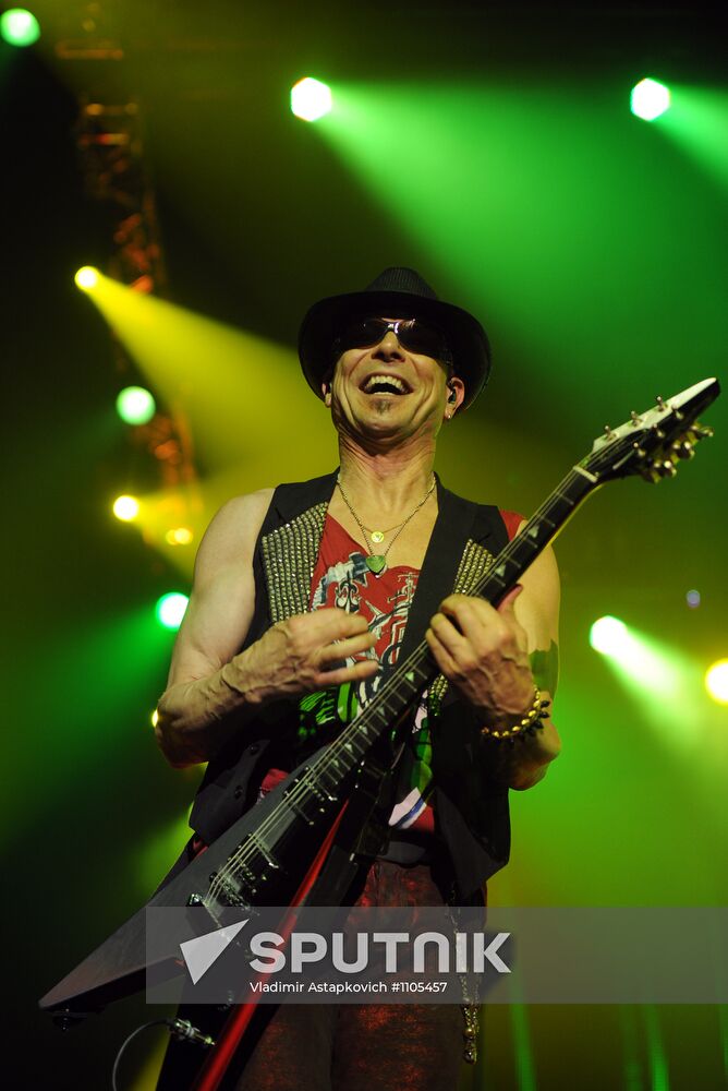 Concert by the Scorpions in Moscow