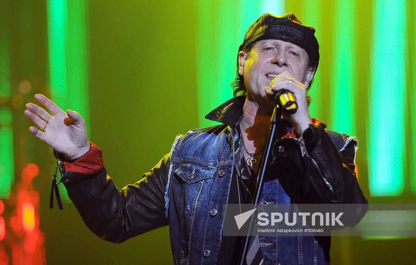 Concert by the Scorpions in Moscow