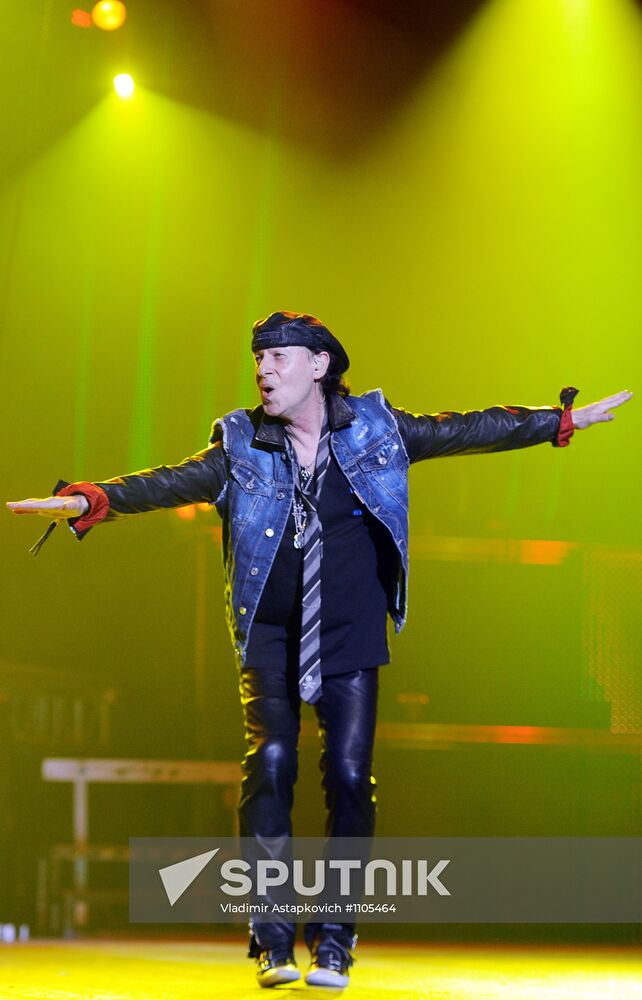 Concert by the Scorpions in Moscow