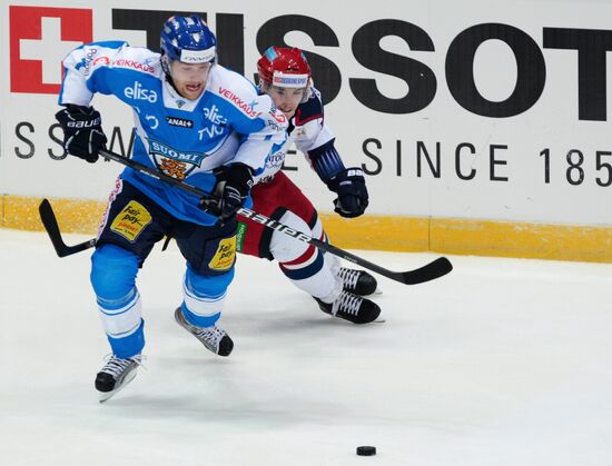 Hockey. Czech game Match Russia – Finland