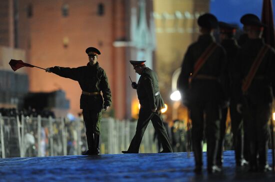 Victory Parade rehearsal on Red Square