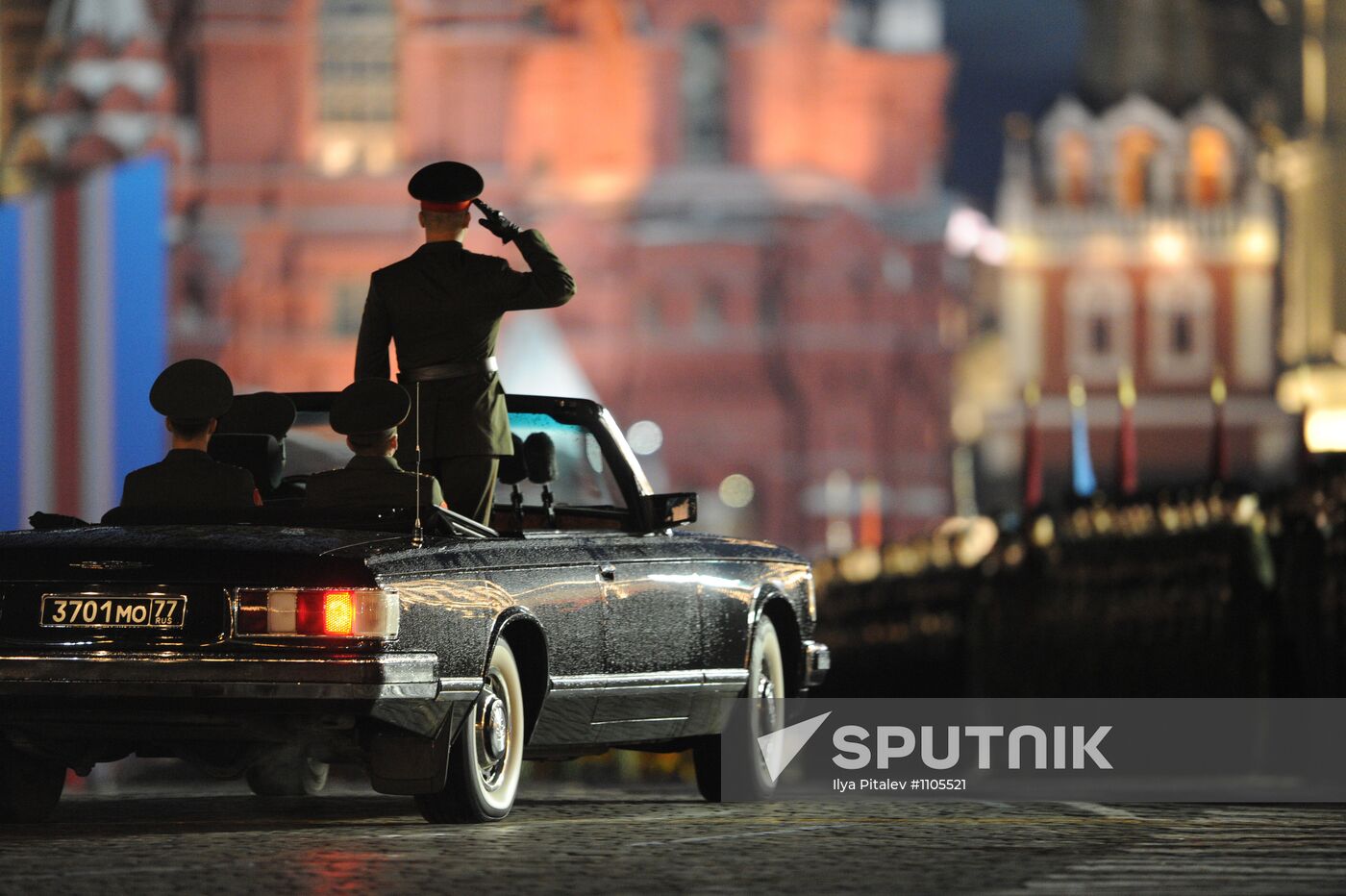 Victory Parade rehearsal on Red Square
