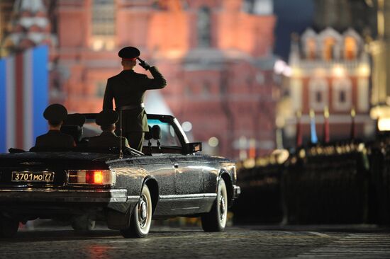 Victory Parade rehearsal on Red Square