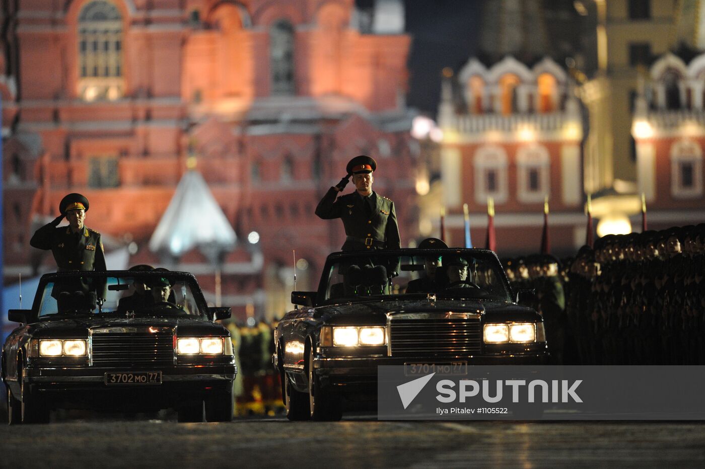 Victory Parade rehearsal on Red Square