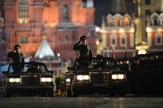 Victory Parade rehearsal on Red Square