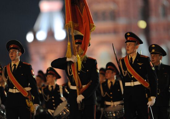 Victory Parade rehearsal on Red Square