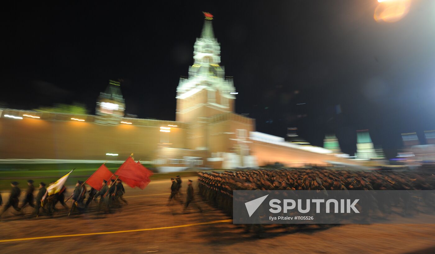 Victory Parade rehearsal on Red Square