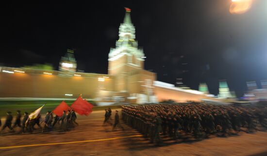 Victory Parade rehearsal on Red Square