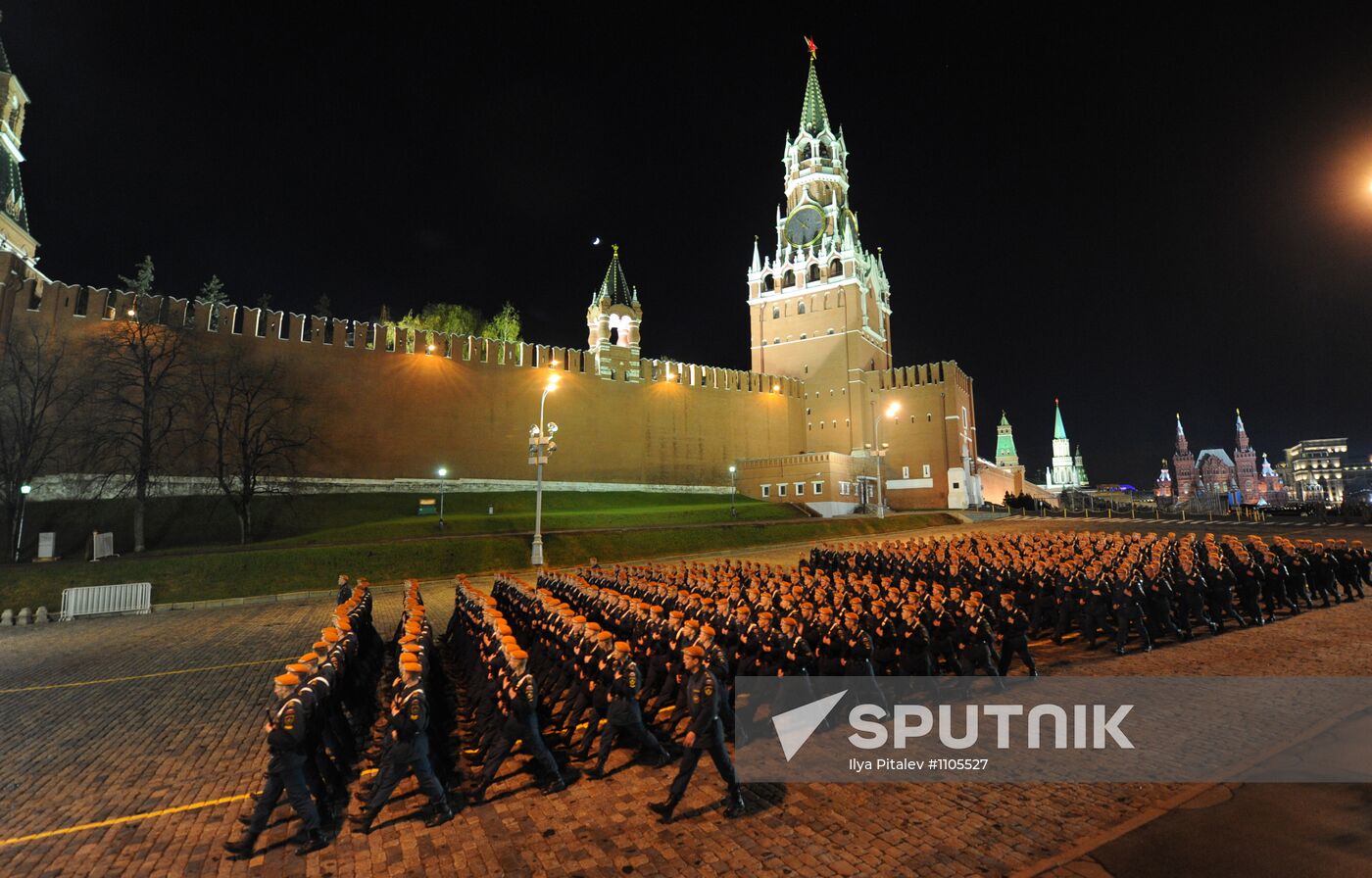 Victory Parade rehearsal on Red Square