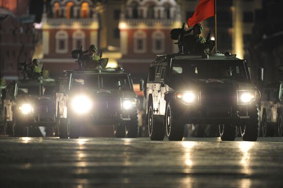 Victory Parade rehearsal on Red Square