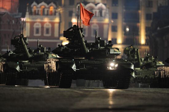 Victory Parade rehearsal on Red Square