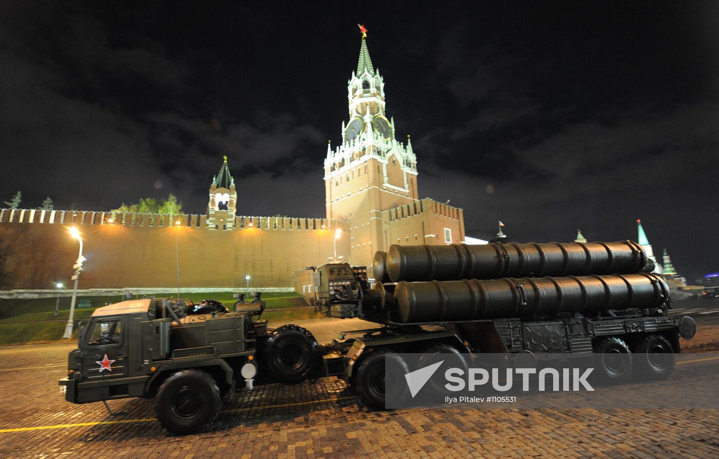Victory Parade rehearsal on Red Square