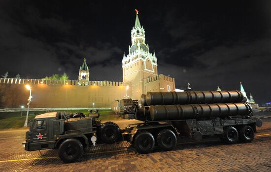 Victory Parade rehearsal on Red Square