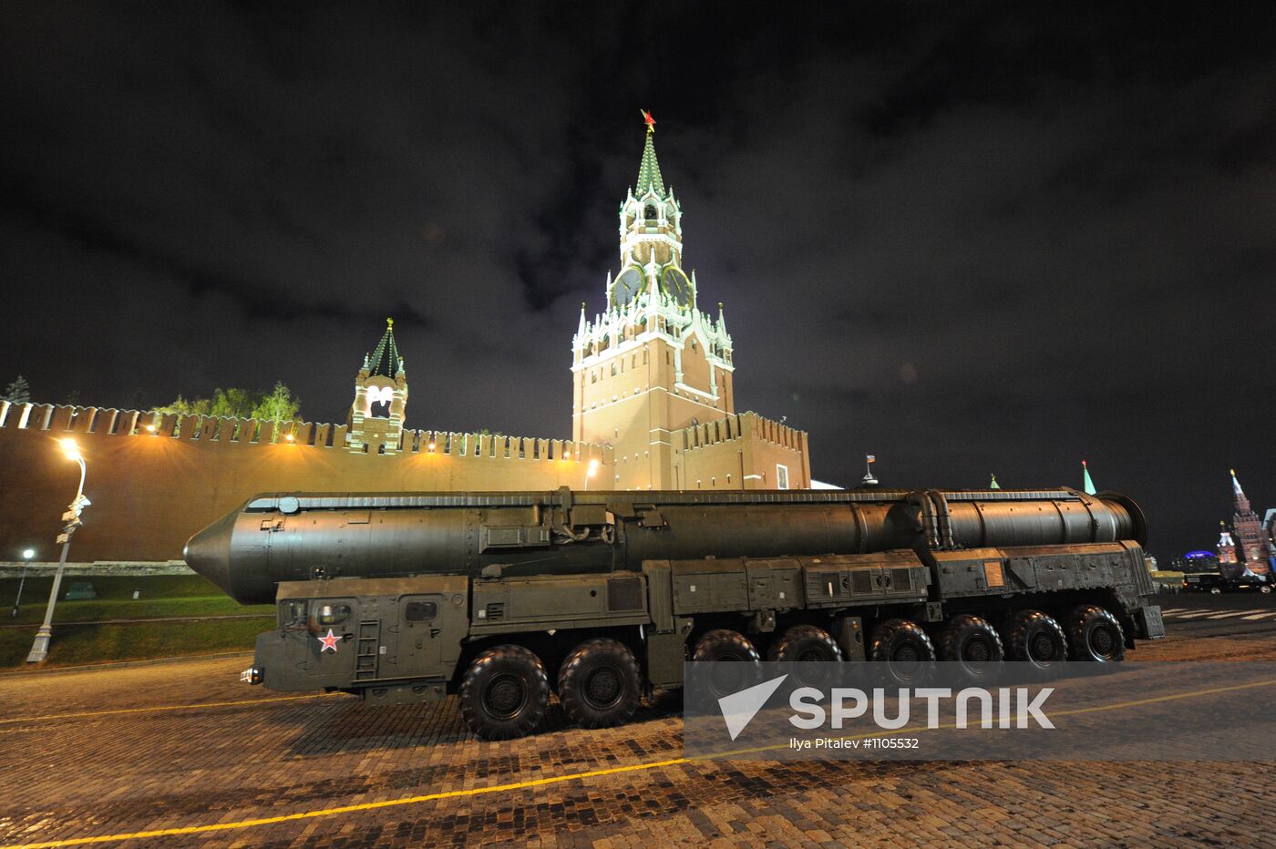 Victory Parade rehearsal on Red Square
