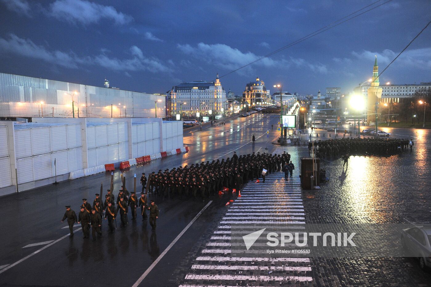 Victory Parade rehearsal on Red Square