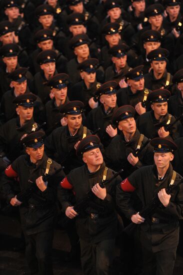 Victory Parade rehearsal on Red Square