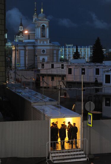 Rehearsal for Victory Day parade on Red Square
