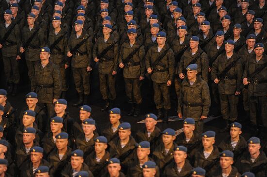 Victory Parade rehearsal on Red Square