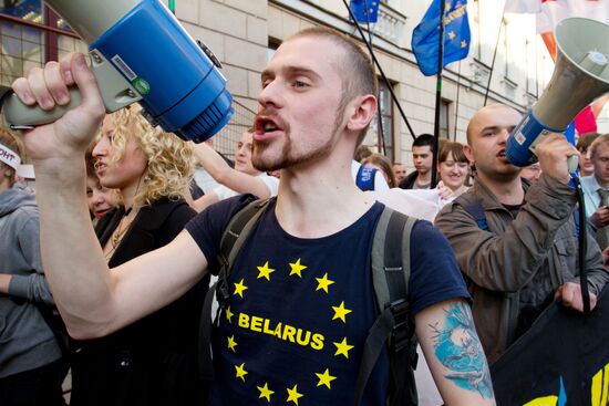 Belarusian opposition holds "Chernobyl Way" procession in Minsk