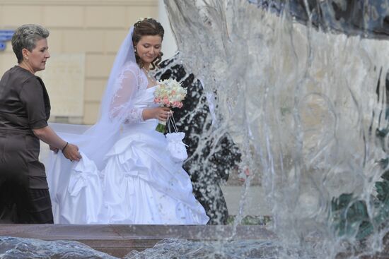 Fountain season opened in Moscow
