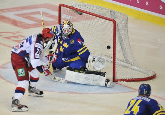 Hockey. Czech game. Match Russia - Sweden