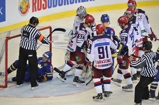 Hockey "Czech game". Match Russia - Sweden