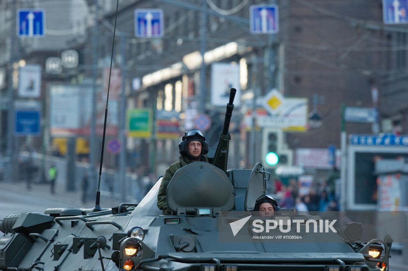 Rehearsal for Victory Day Parade on Red Square