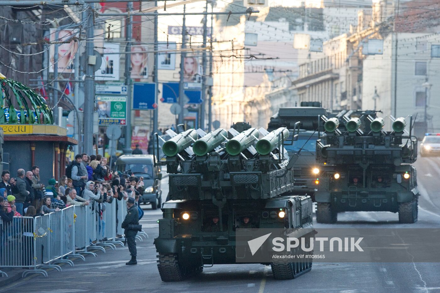 Rehearsal for Victory Day Parade on Red Square