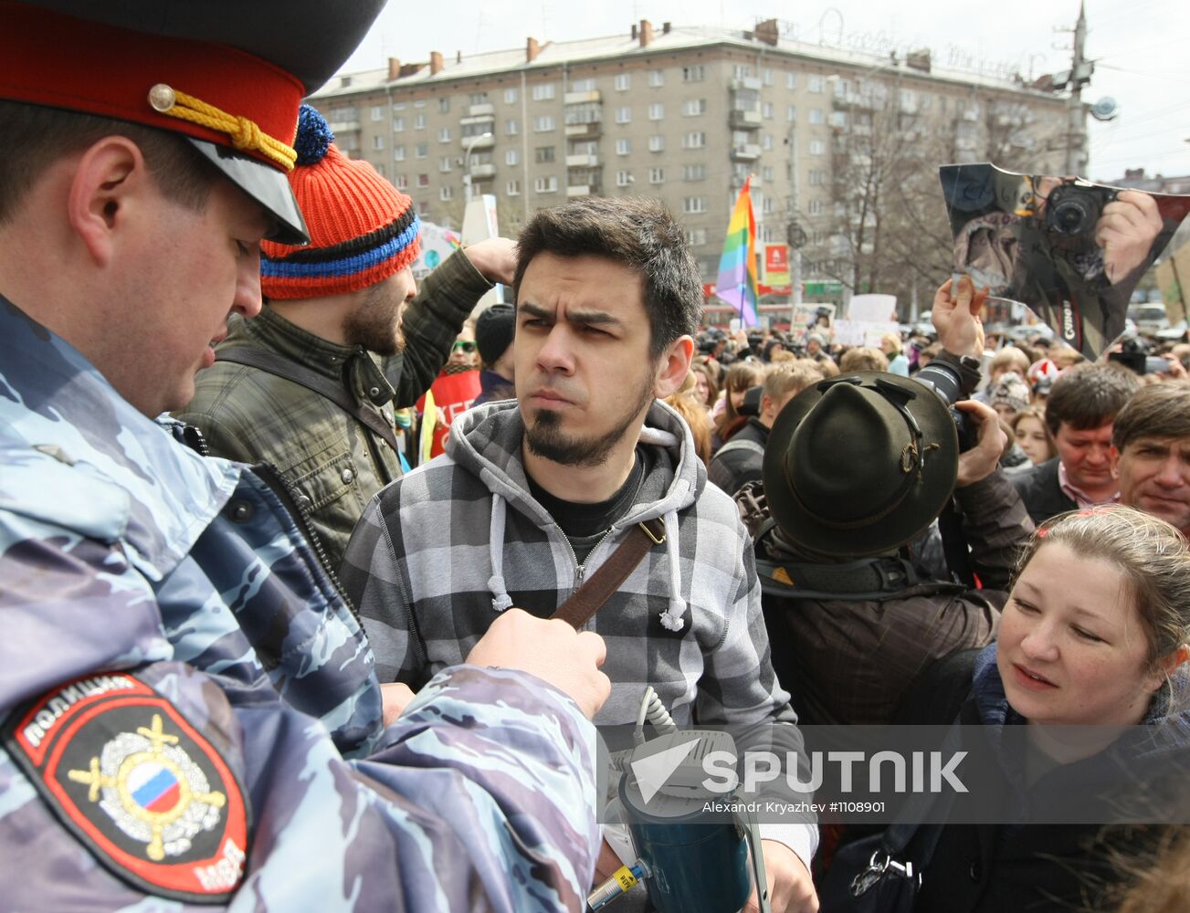 May Day "Monstration" in Novosibirsk