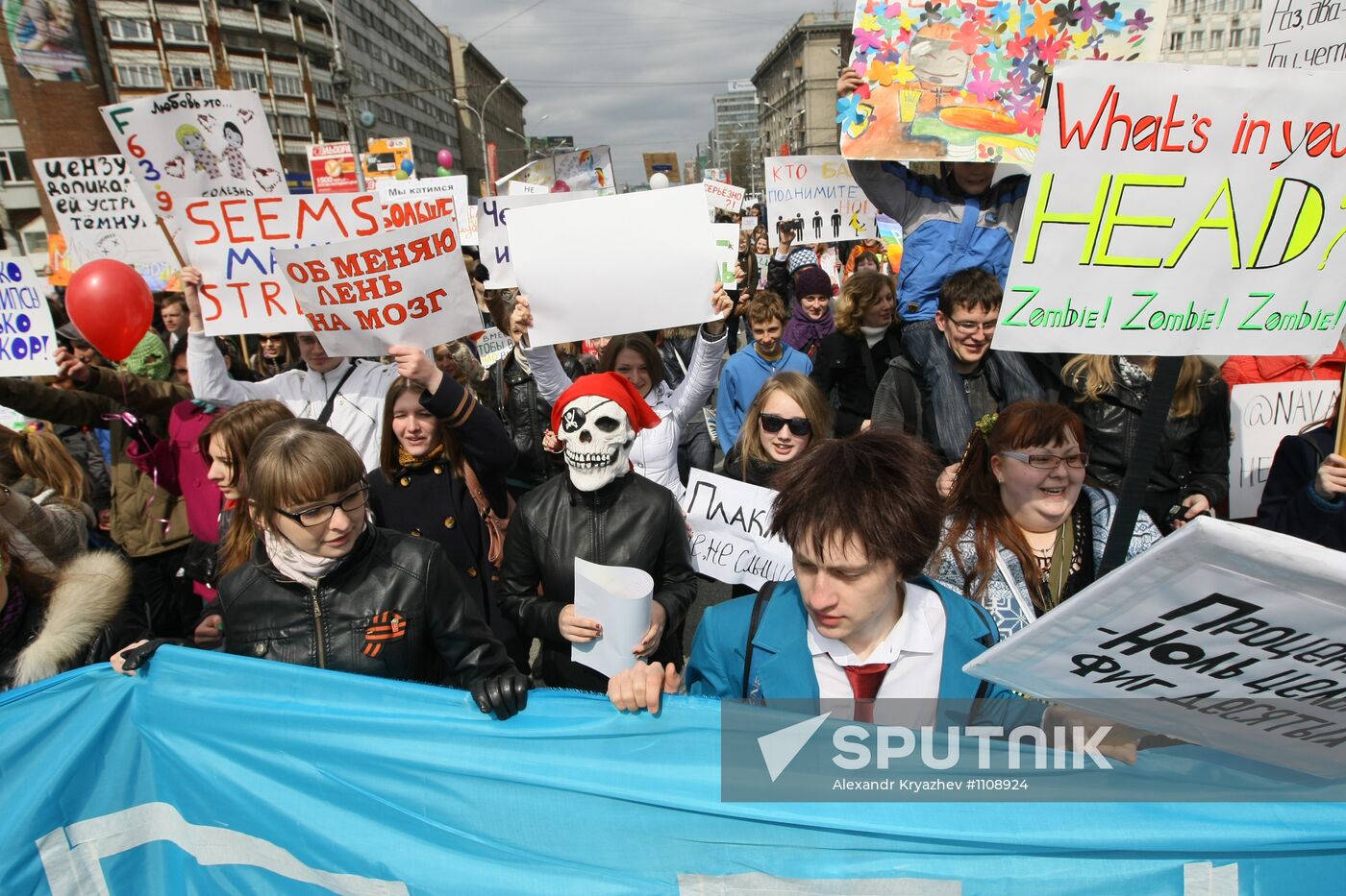 May Day "Monstration" in Novosibirsk