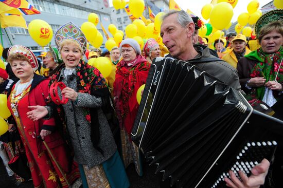 May Day rallies in Russian regions