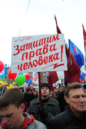 May Day rallies in Russian regions